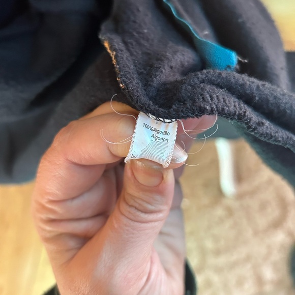 Vintage Black Boho Hippy Jacket Coat Festival Artsy Funky Asian Cotton Sz Large - Picture 13 of 14